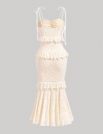 Rochie medie SHEIN, crem