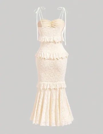 Rochie medie SHEIN, crem