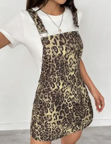 Rochie scurta SHEIN, animal print Animal print