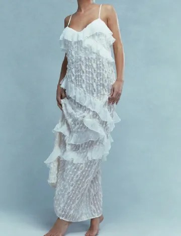 Rochie lunga Missguided, alb
