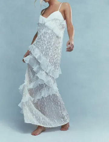 Rochie lunga Missguided, alb