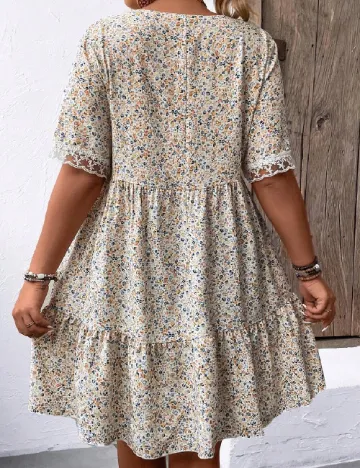 Rochie scurta SHEIN CURVE, floral print