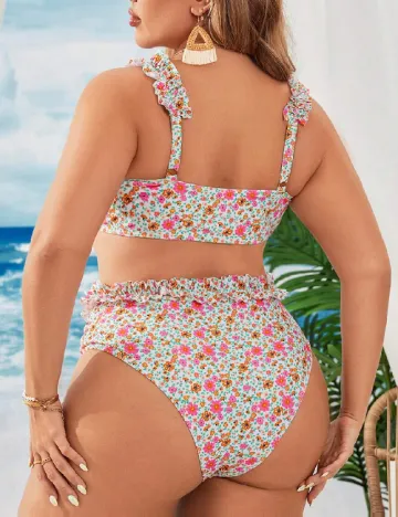 Costum de baie SHEIN CURVE, floral
