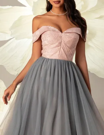 Rochie lunga VIPGIRL, gri