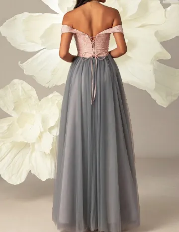 Rochie lunga VIPGIRL, gri