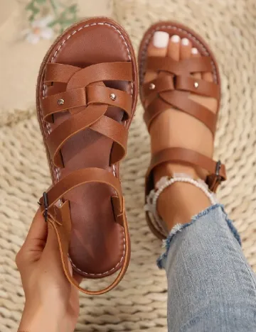 Sandale SHEIN, maro