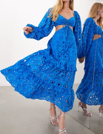 Rochie lunga ASOS, albastru