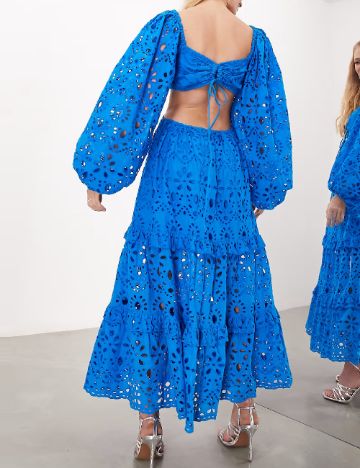 Rochie lunga ASOS, albastru