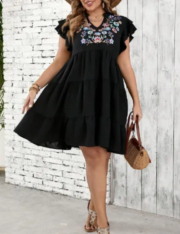 Rochie scurta SHEIN CURVE, negru