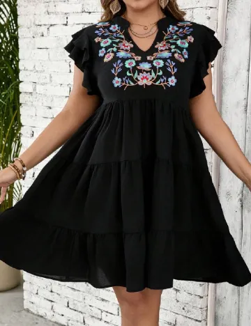 Rochie scurta SHEIN CURVE, negru