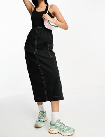 Rochie medie ASOS, negru
