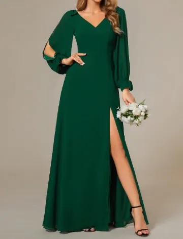 Rochie lunga Ever-Pretty, verde