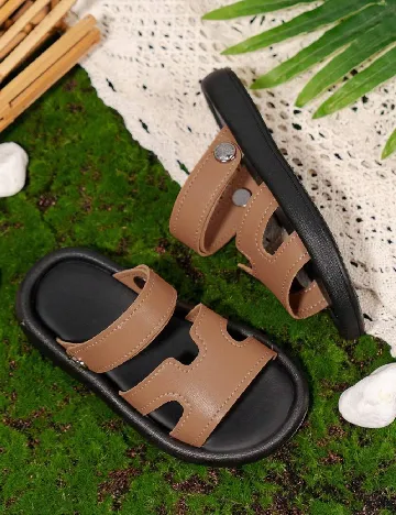 Sandale Shein Kids, maro