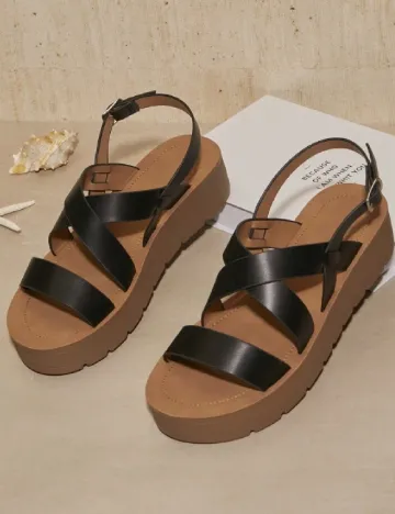 Sandale SHEIN, negru Negru