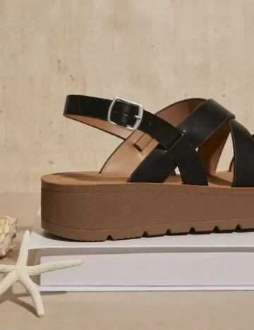 Sandale SHEIN, negru Negru