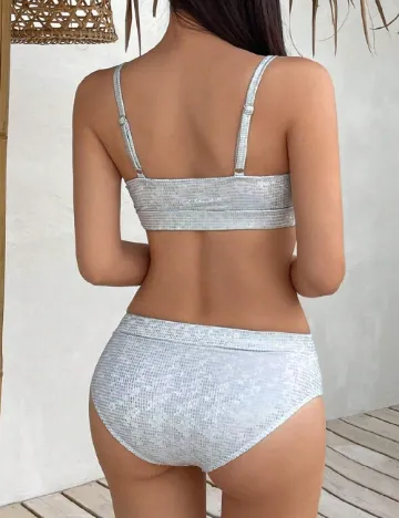Costum de baie Dazy, argintiu