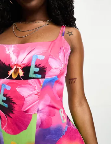 Rochie scurta Gbemi, floral print