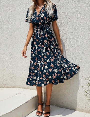 Rochie scurta SHEIN, floral print