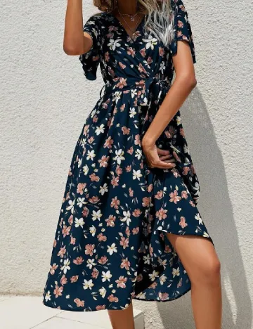 Rochie scurta SHEIN, floral print