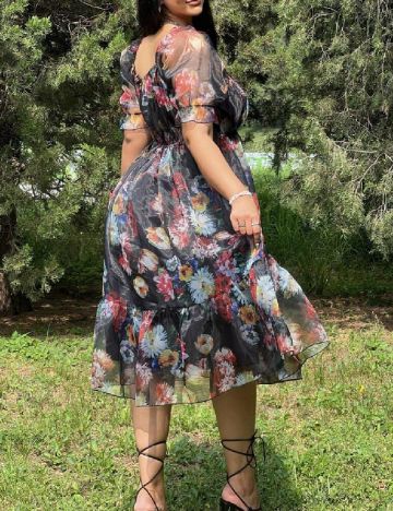 Rochie medie SHEIN CURVE, negru