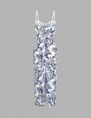 Rochie lunga SHEIN, floral print