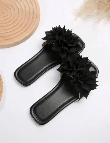 Slapi SHEIN, negru Negru