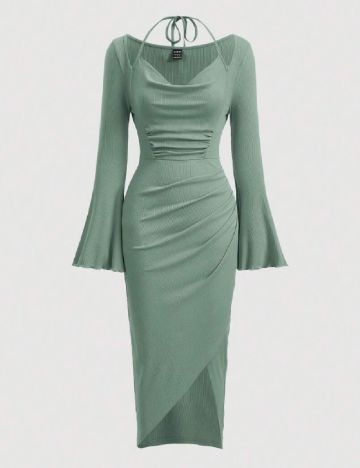 Rochie medie SHEIN, verde