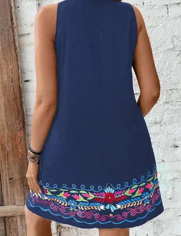 Rochie scurta SHEIN CURVE, albastru Albastru