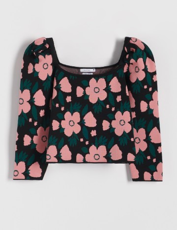 Top Reserved, floral print