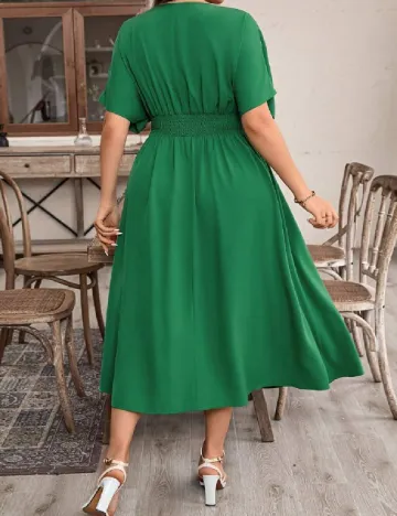 Rochie medie SHEIN CURVE, verde