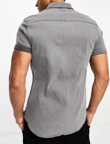 Camasa ASOS, gri