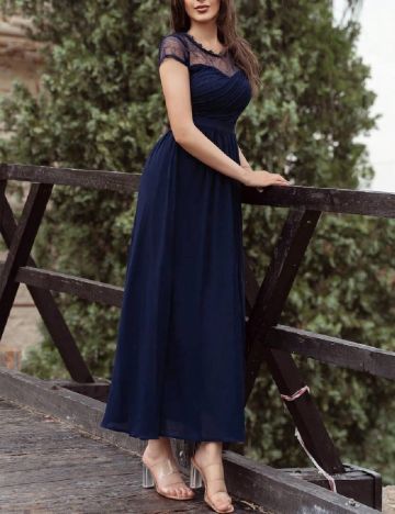 Rochie lunga Miusol, albastru