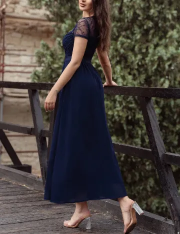 Rochie lunga Miusol, albastru