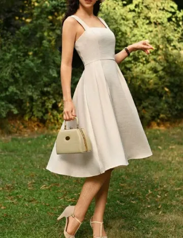 Rochie medie SHEIN, crem