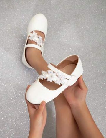 Pantofi Shein Kids, alb