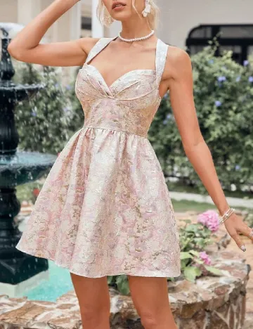 Rochie scurta SHEIN, roz pal