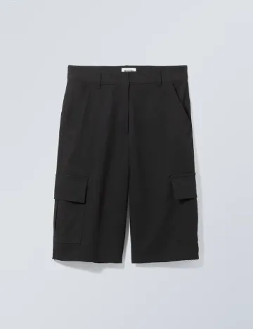 Pantaloni scurti Weekday, negru Negru