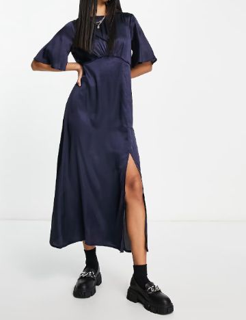 Rochie medie Influence, bleumarin