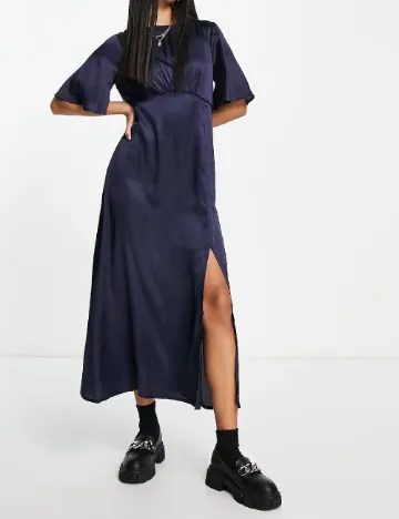 Rochie medie Influence, bleumarin Albastru