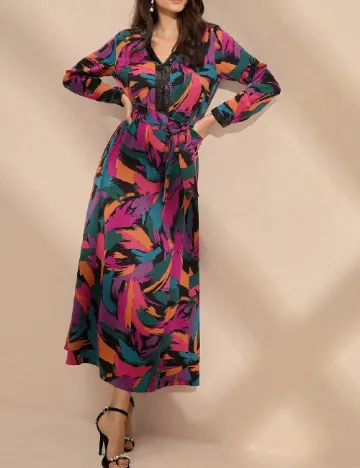 Rochie lunga Anewsta, mix culori Mix culori