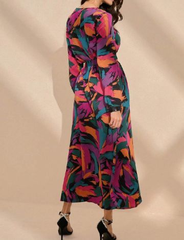 Rochie lunga Anewsta, mix culori