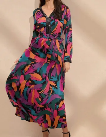 Rochie lunga Anewsta, mix culori Mix culori