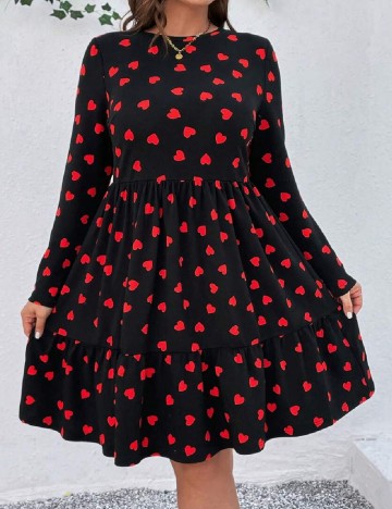 Rochie scurta SHEIN CURVE, negru