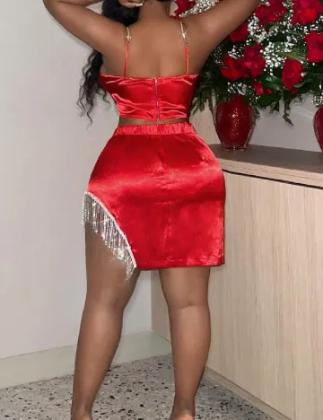 Compleu SHEIN CURVE, rosu