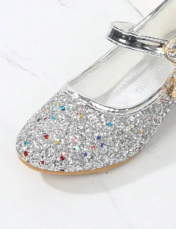 Pantofi Shein Kids, argintiu