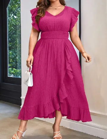 Rochie lunga SHEIN CURVE, roz
