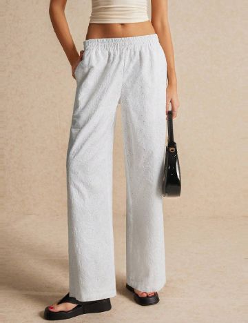 Pantaloni SHEIN, alb