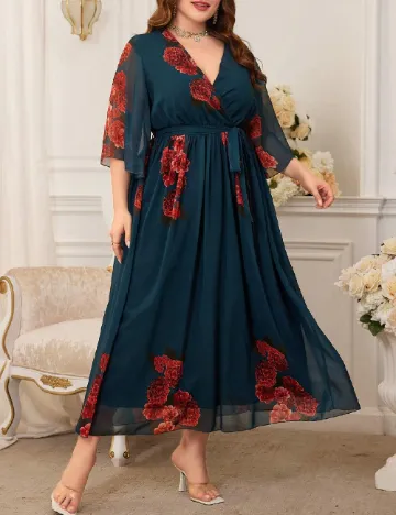 Rochie lunga SHEIN CURVE, albastru