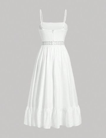 Rochie medie SHEIN CURVE, alb