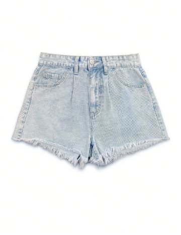 Pantaloni scurti SHEIN, albastru